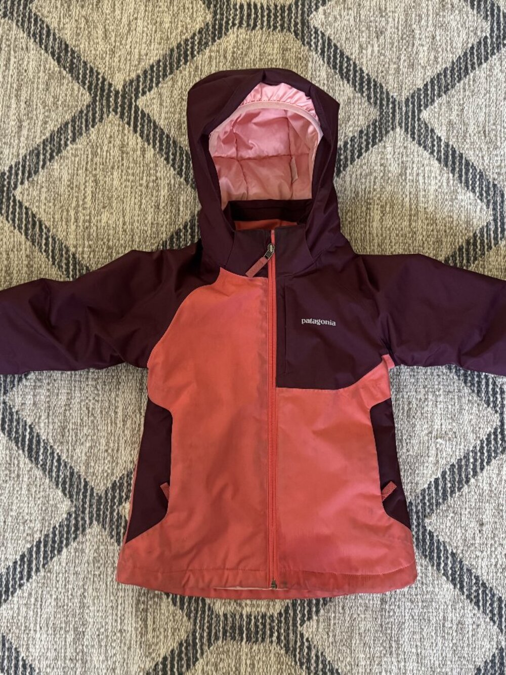 Patagonia Powder town ski jacket youth XS (5-6) GUC